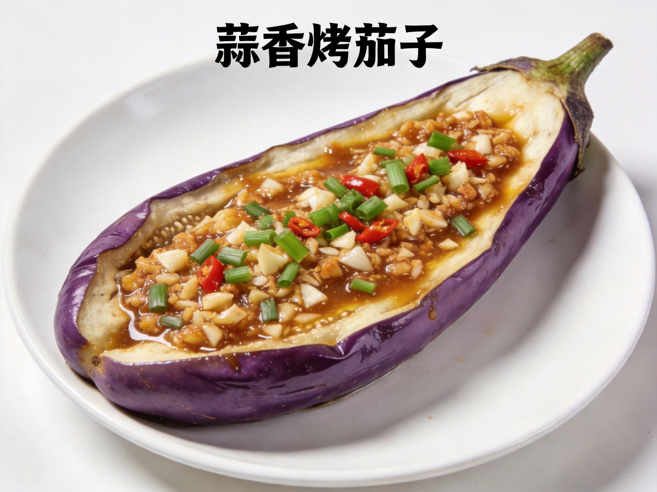 蒜香烤茄子